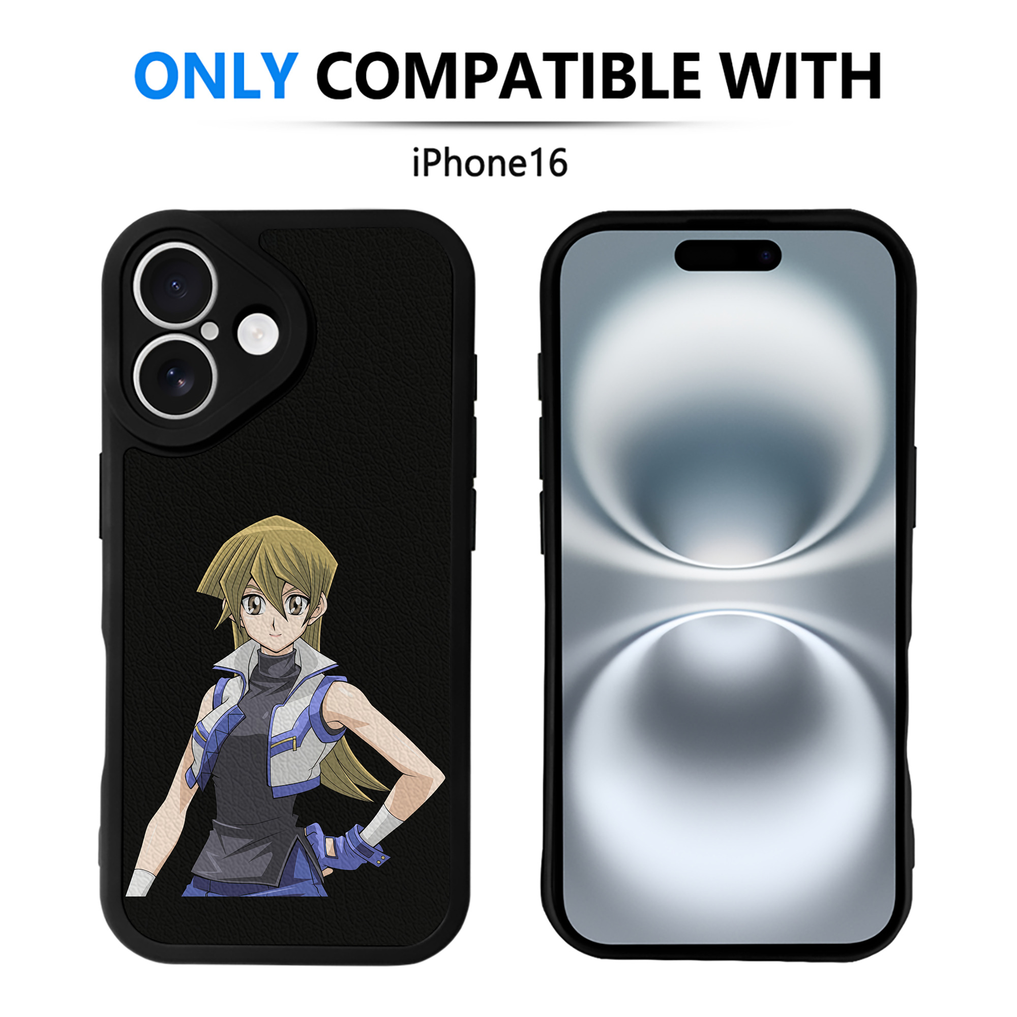 遊☆戯☆王 Yu-Gi-Oh! 【iPhone 16シリーズ対応】シリコンスマホケース（レザー調） 材質：シリコン